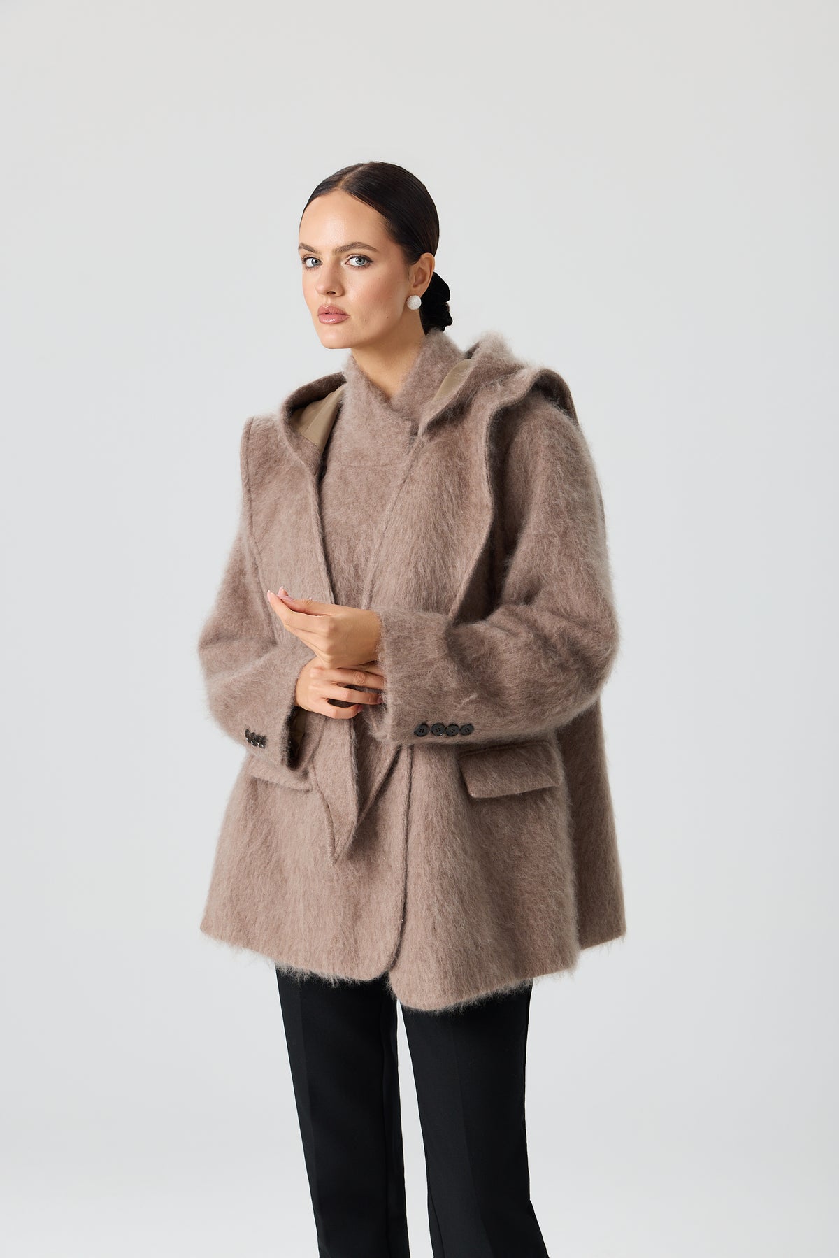 PŁASZCZ WOOL SCARF LUXE