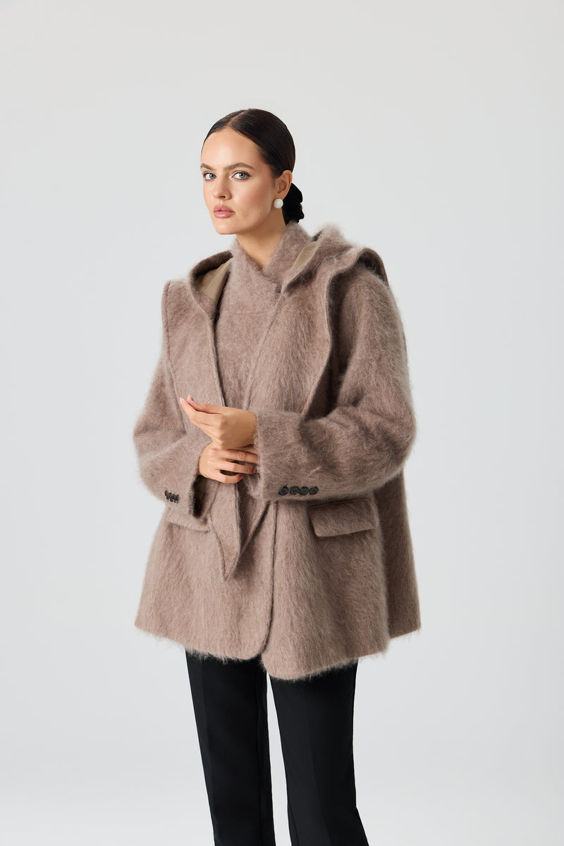 PŁASZCZ WOOL SCARF LUXE