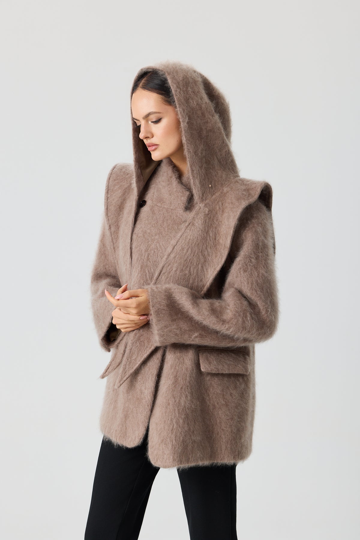 PŁASZCZ WOOL SCARF LUXE