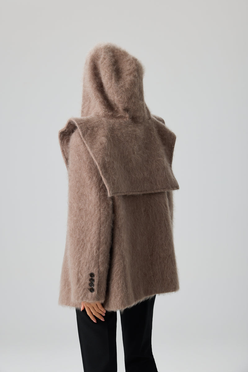 PŁASZCZ WOOL SCARF LUXE