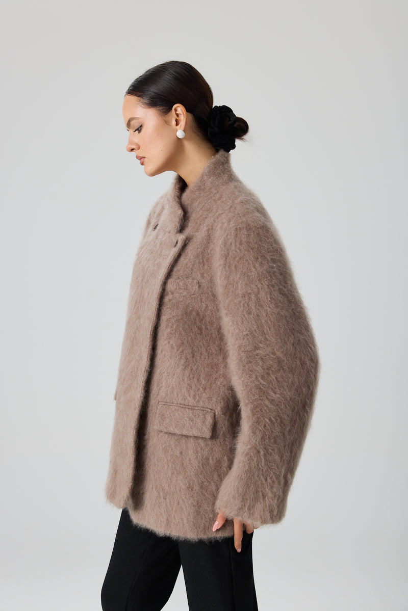 PŁASZCZ WOOL SCARF LUXE