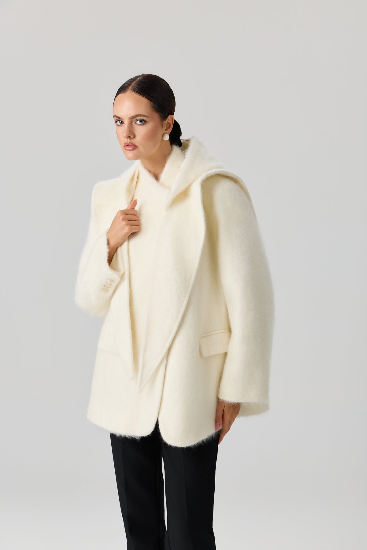 PŁASZCZ WOOL SCARF LUXE
