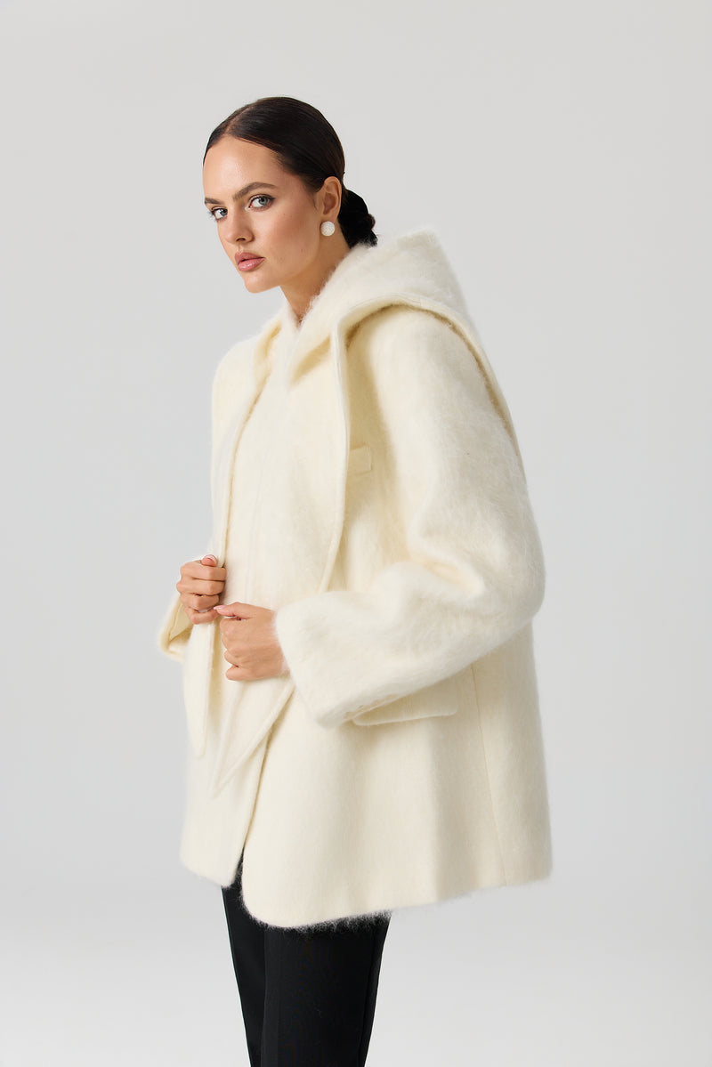 PŁASZCZ WOOL SCARF LUXE