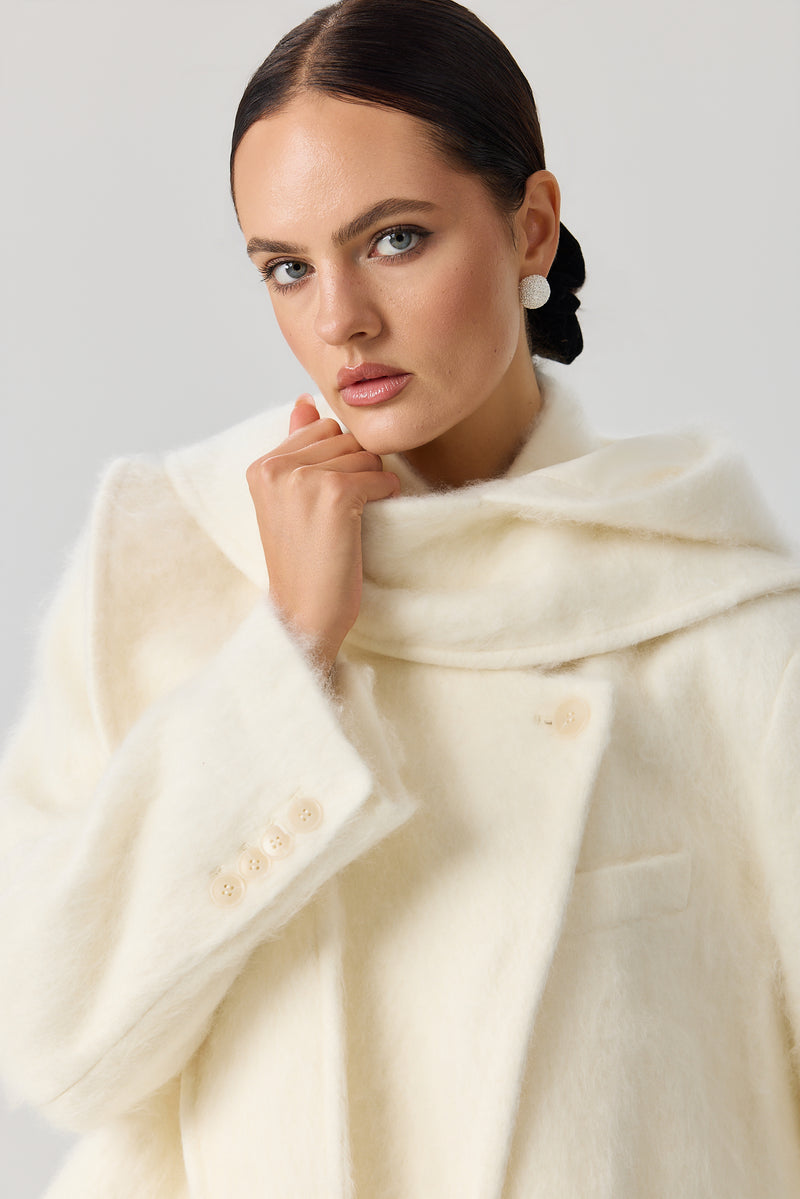 PŁASZCZ WOOL SCARF LUXE