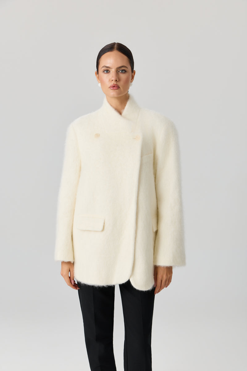 PŁASZCZ WOOL SCARF LUXE