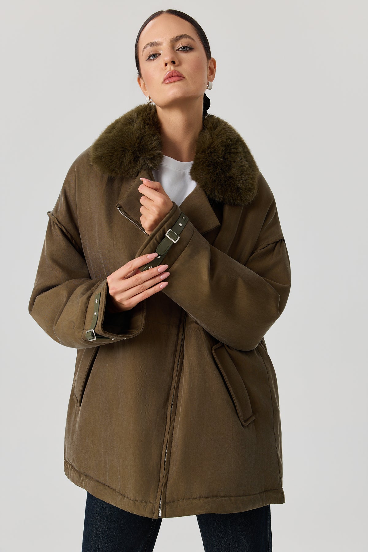 KURTKA FUR VERDE