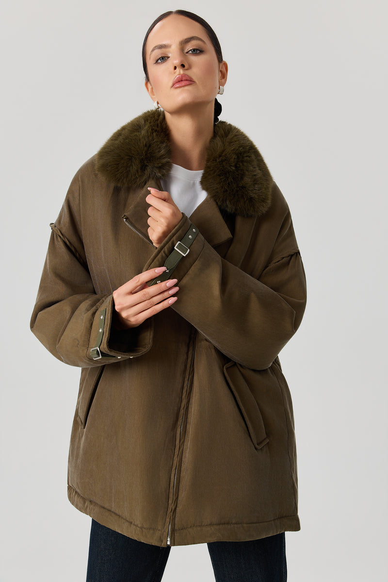 KURTKA FUR VERDE