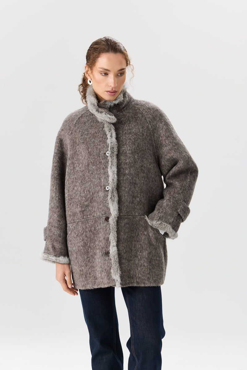 PŁASZCZ WOOL FUR ÉDITION