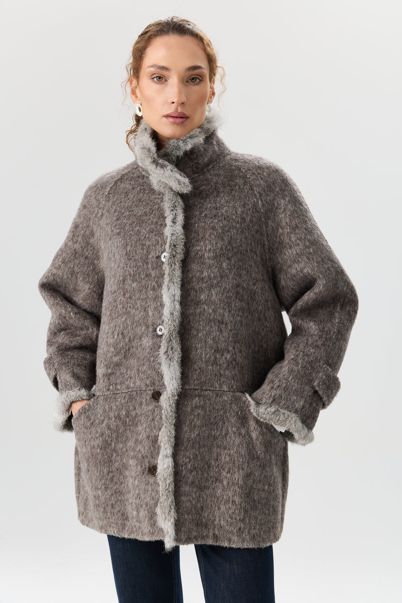 PŁASZCZ WOOL FUR ÉDITION