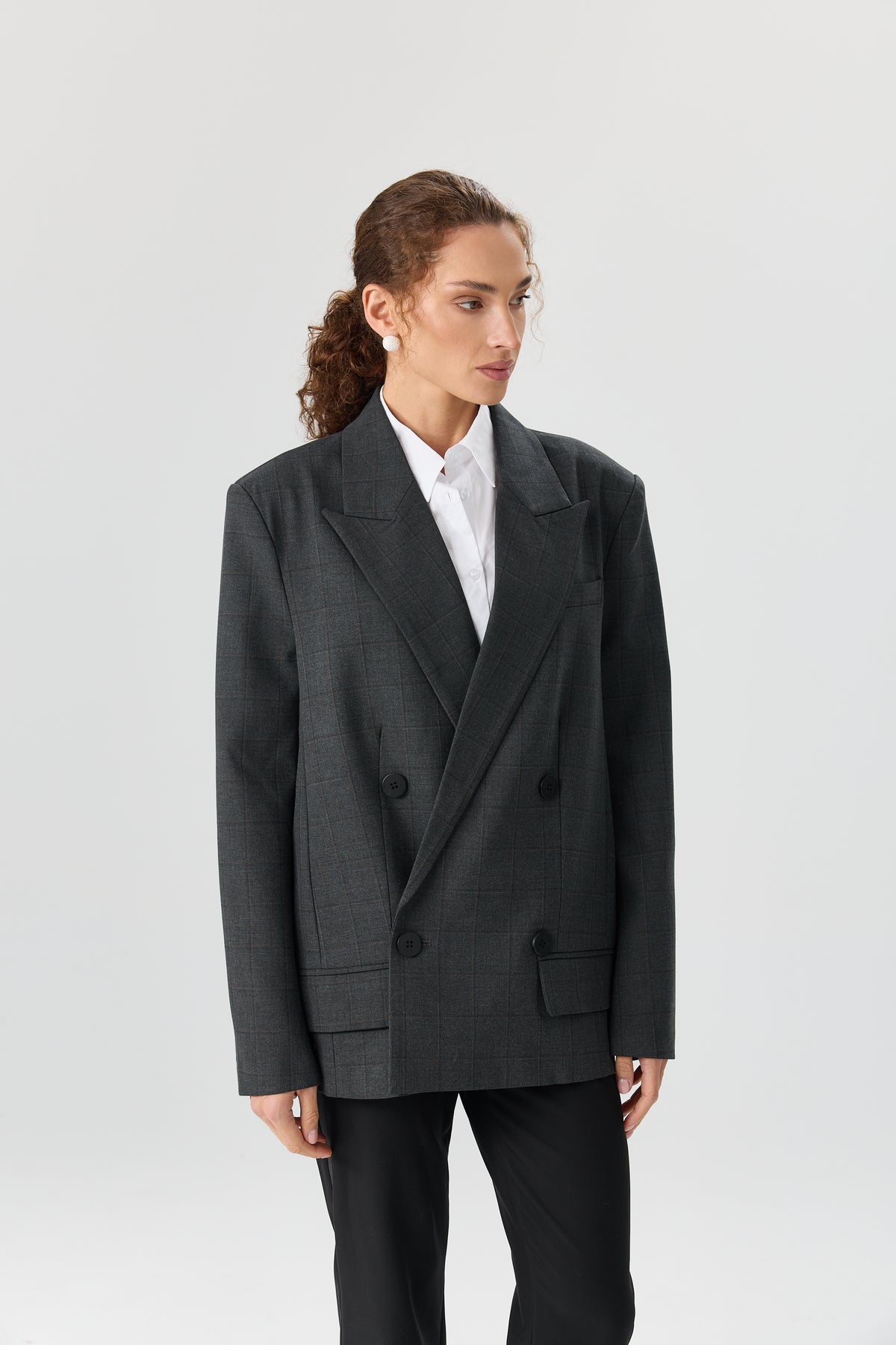 MARYNARKA CHECK TAILORED