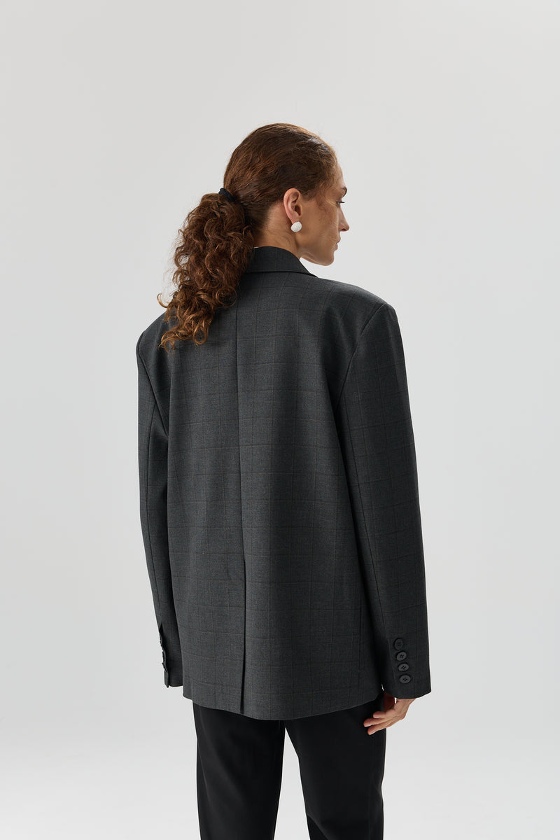 MARYNARKA CHECK TAILORED
