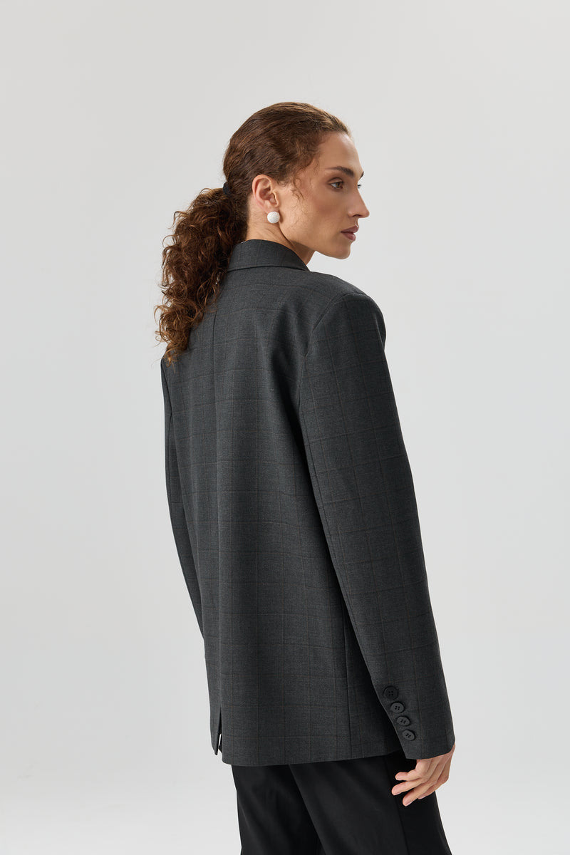 MARYNARKA CHECK TAILORED