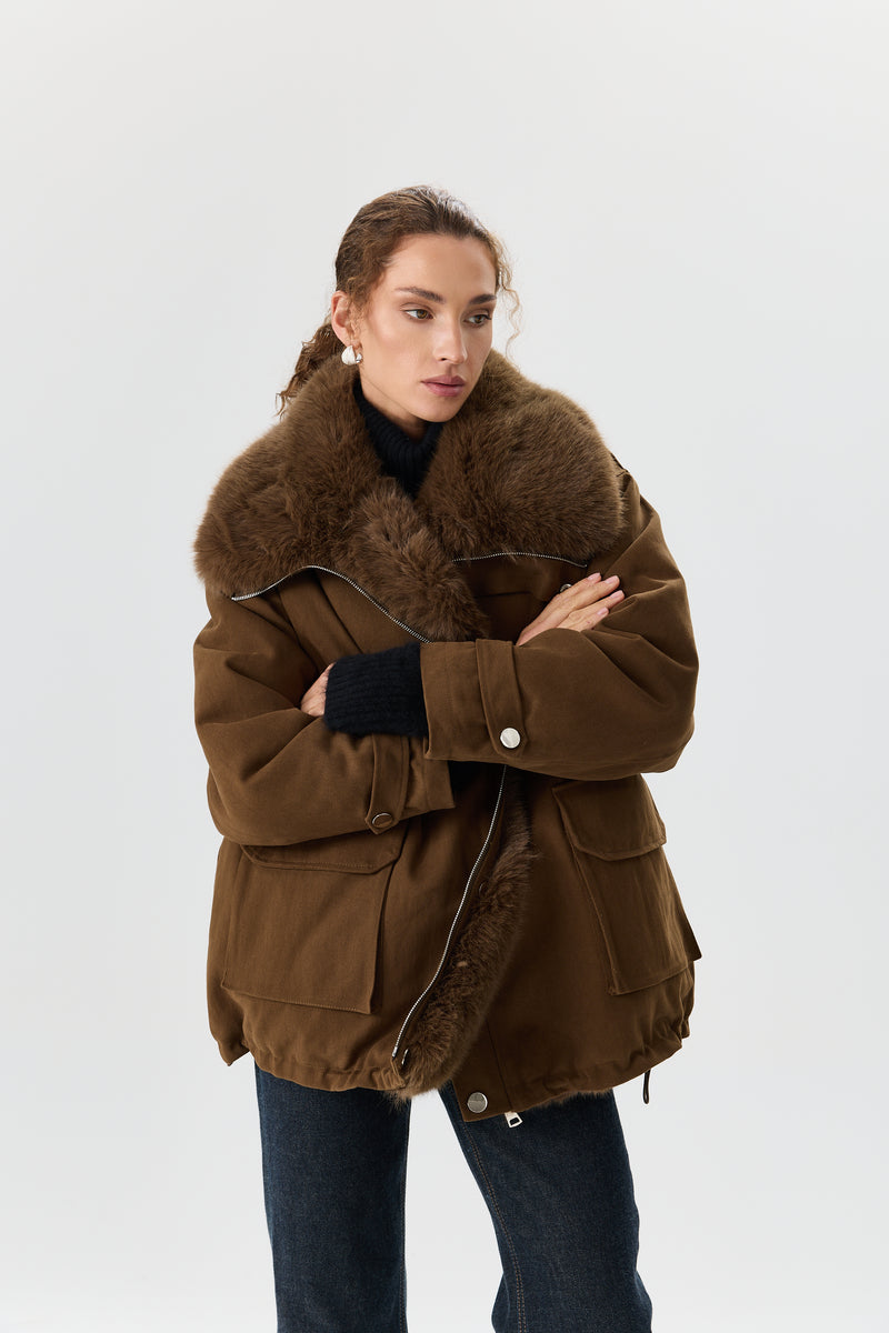 KURTKA DOUBLE FUR AVIATOR