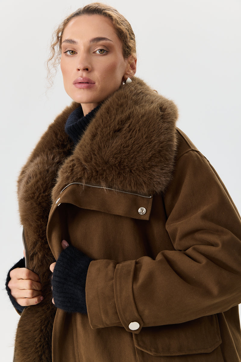 KURTKA DOUBLE FUR AVIATOR