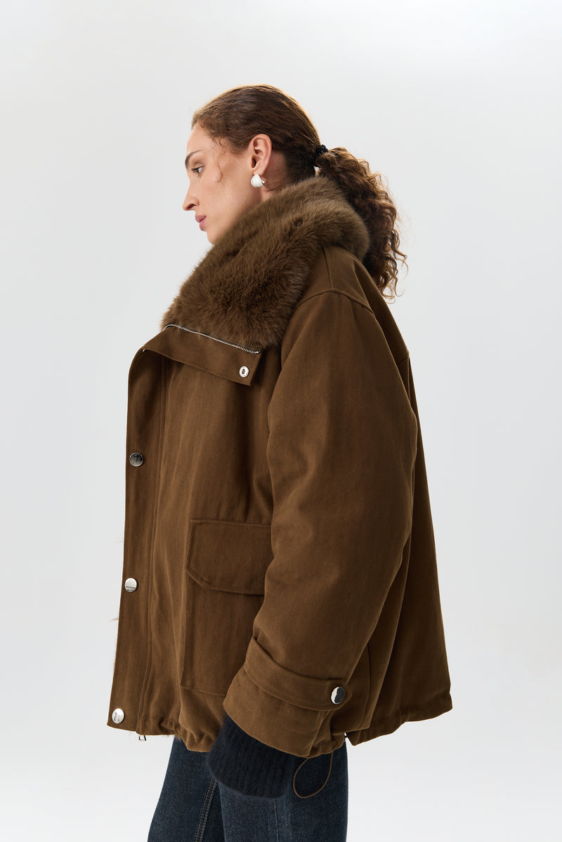 KURTKA DOUBLE FUR AVIATOR