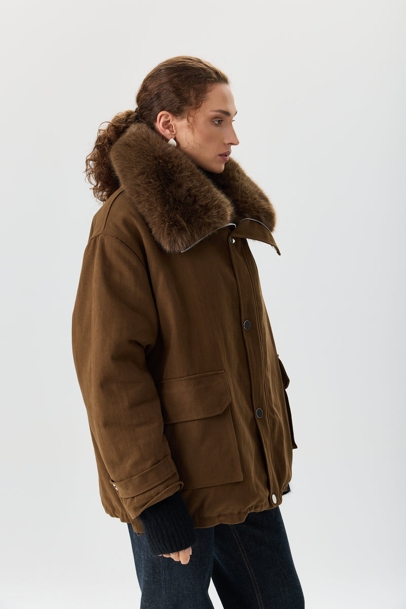 KURTKA DOUBLE FUR AVIATOR