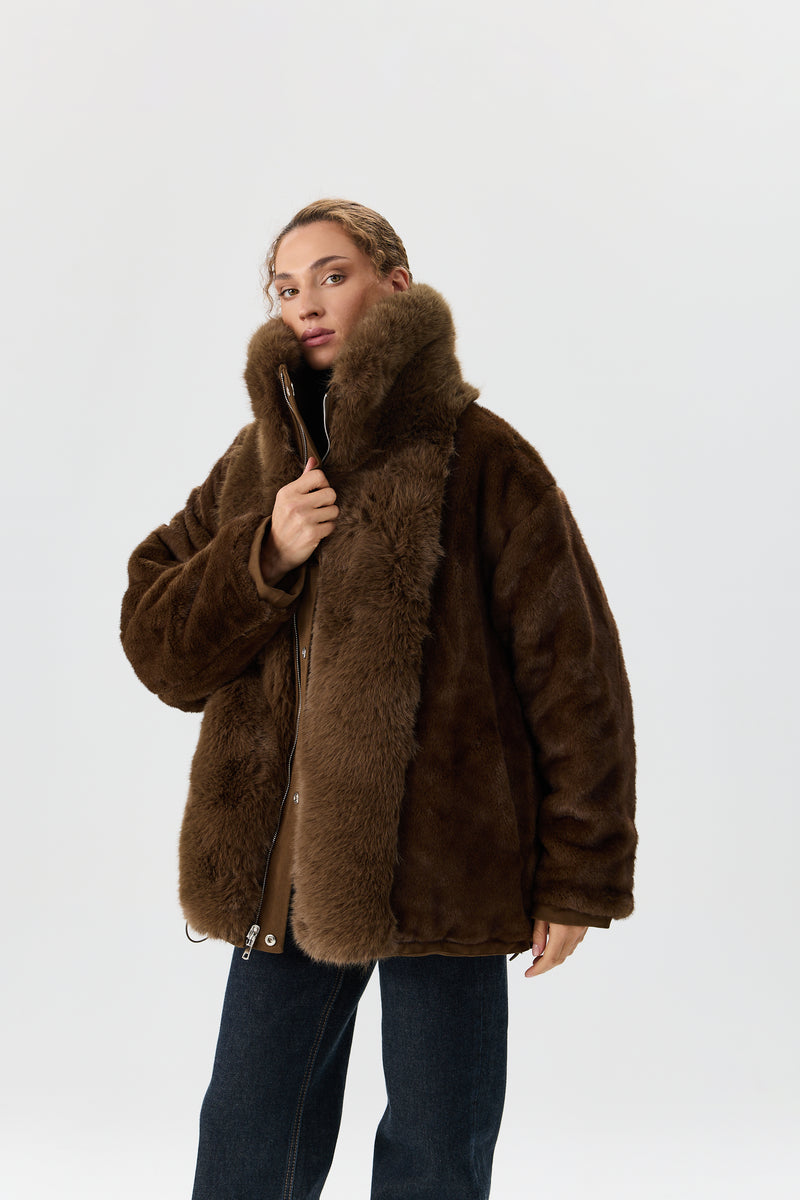 KURTKA DOUBLE FUR AVIATOR