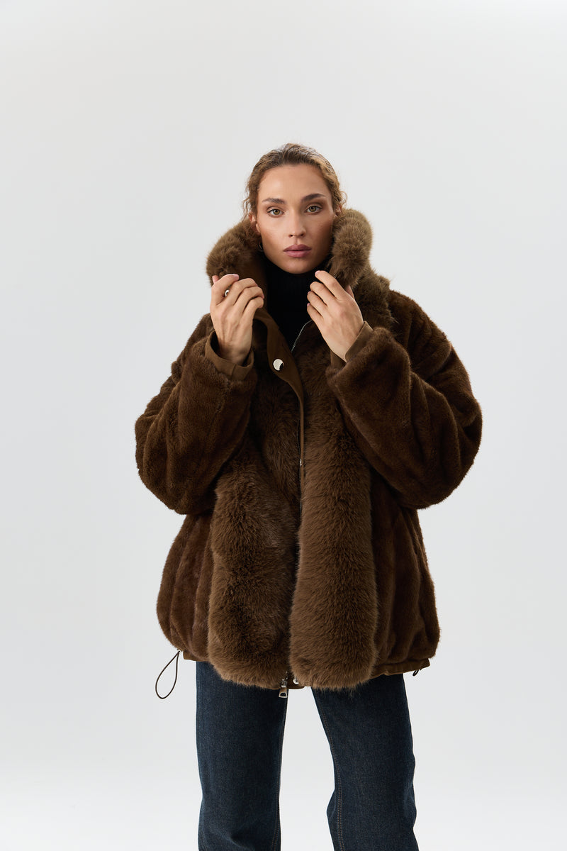 KURTKA DOUBLE FUR AVIATOR