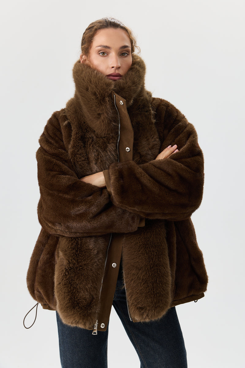 KURTKA DOUBLE FUR AVIATOR