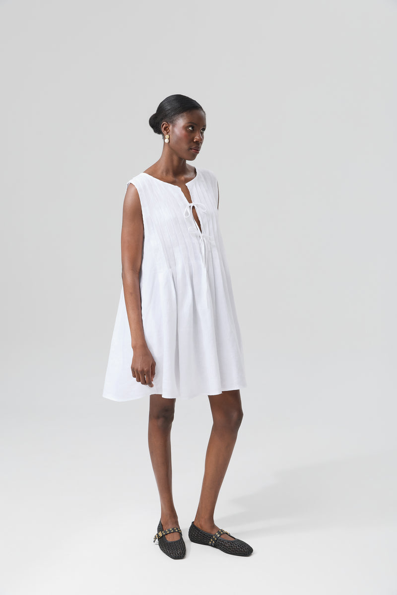 SUKIENKA MINI LINO PLEATED