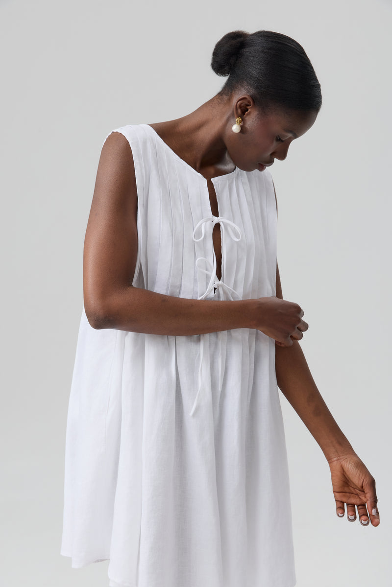 SUKIENKA MINI LINO PLEATED