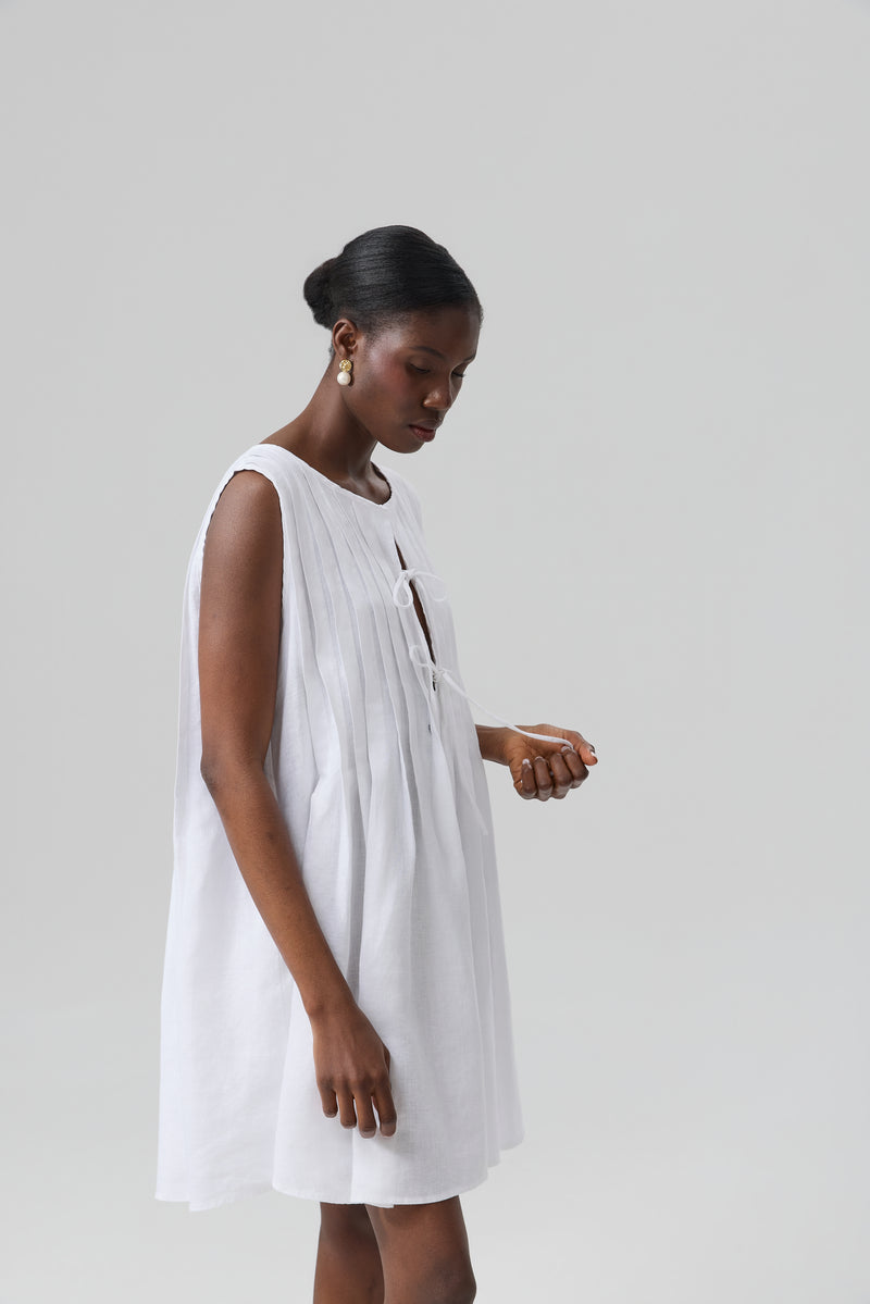 SUKIENKA MINI LINO PLEATED