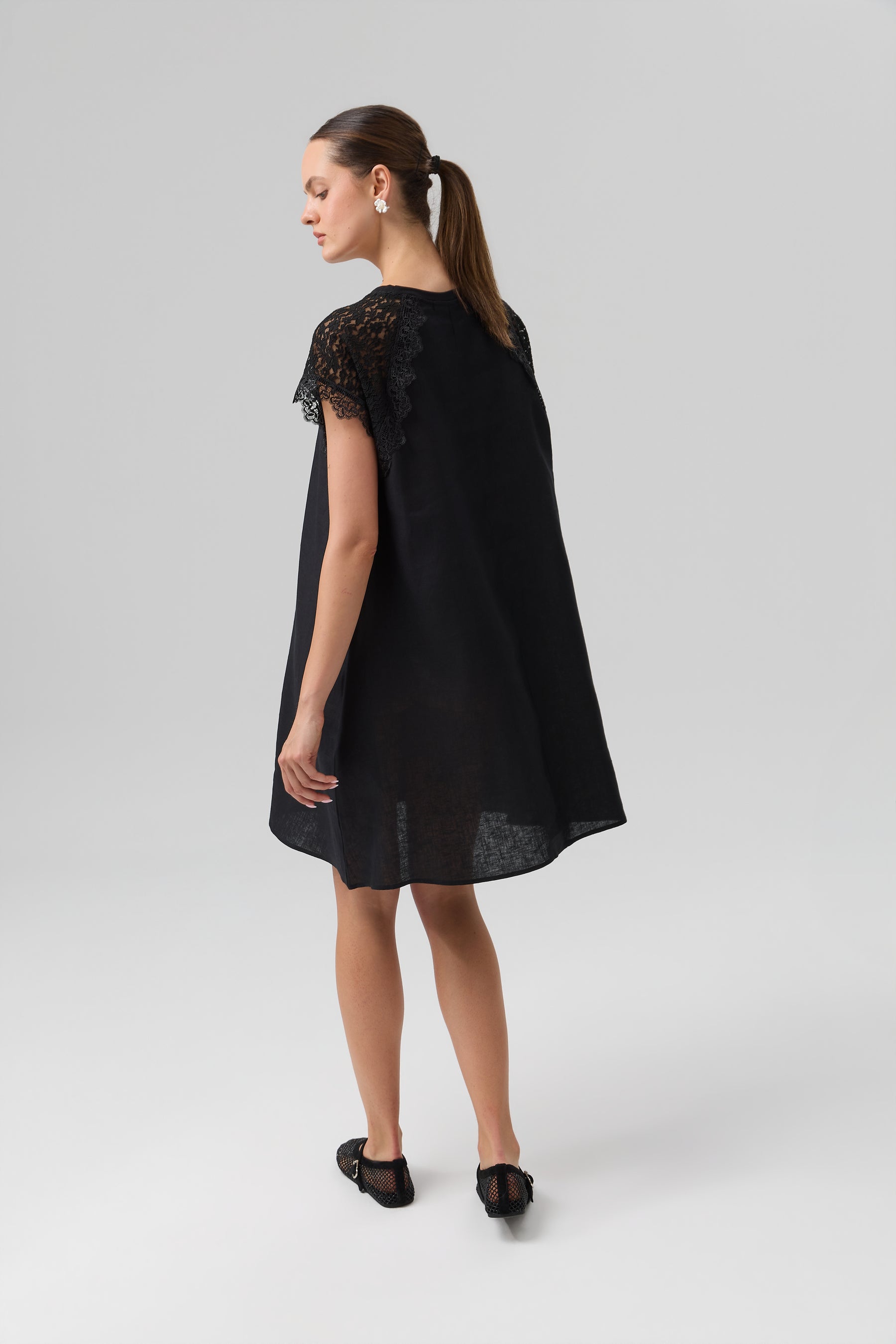 SUKIENKA ETHNIC BLOOM BLACK