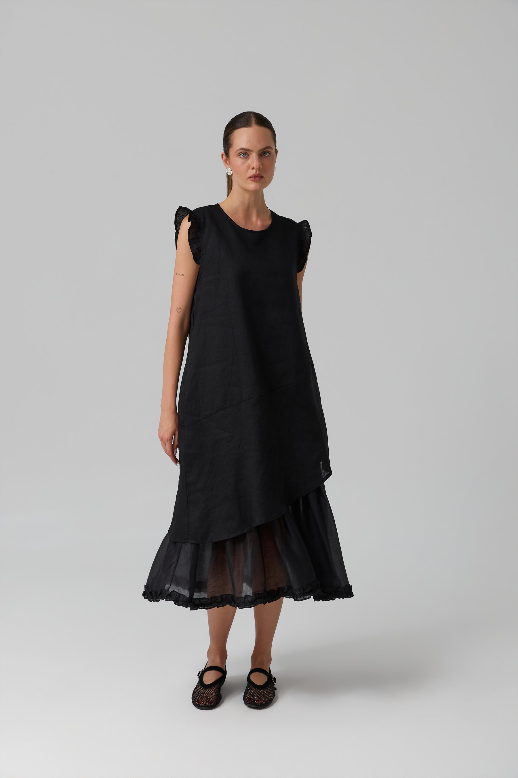 SUKIENKA BOHEME LINEN MAXI