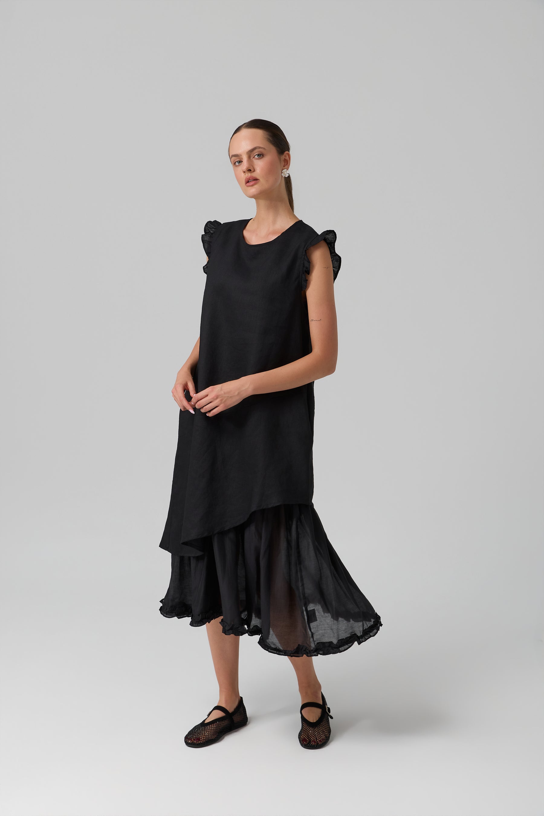 SUKIENKA BOHEME LINEN MAXI