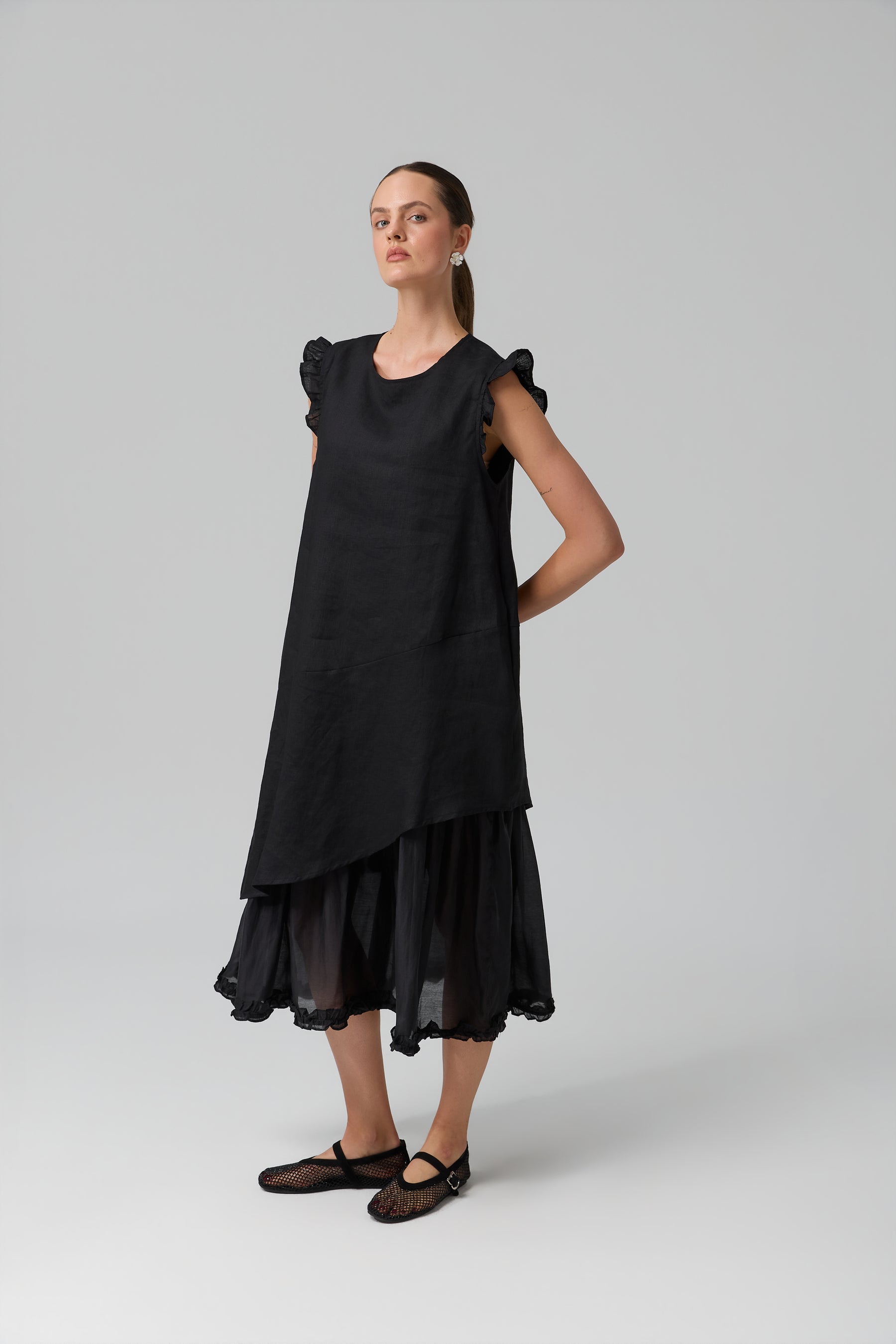 SUKIENKA BOHEME LINEN MAXI