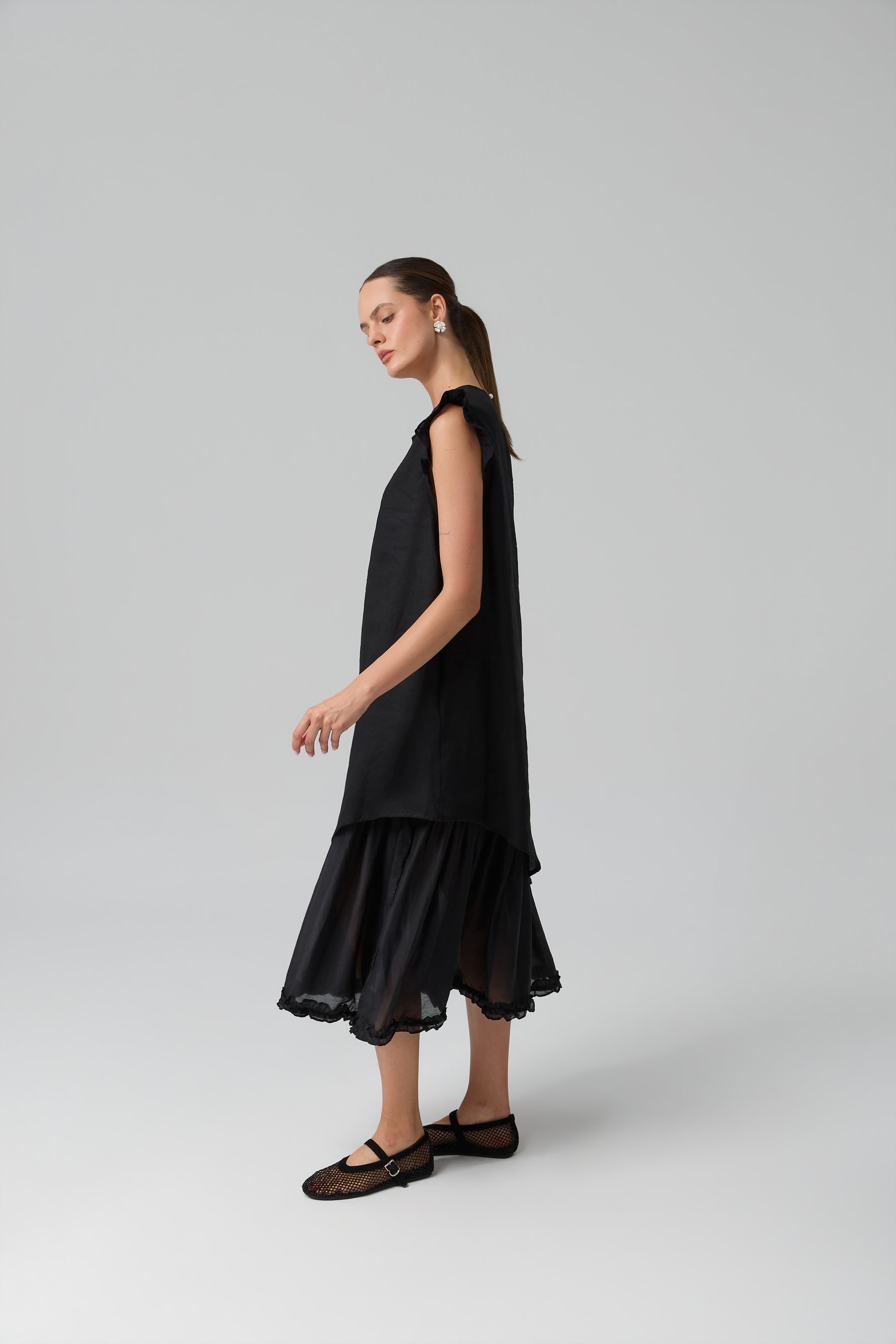 SUKIENKA BOHEME LINEN MAXI