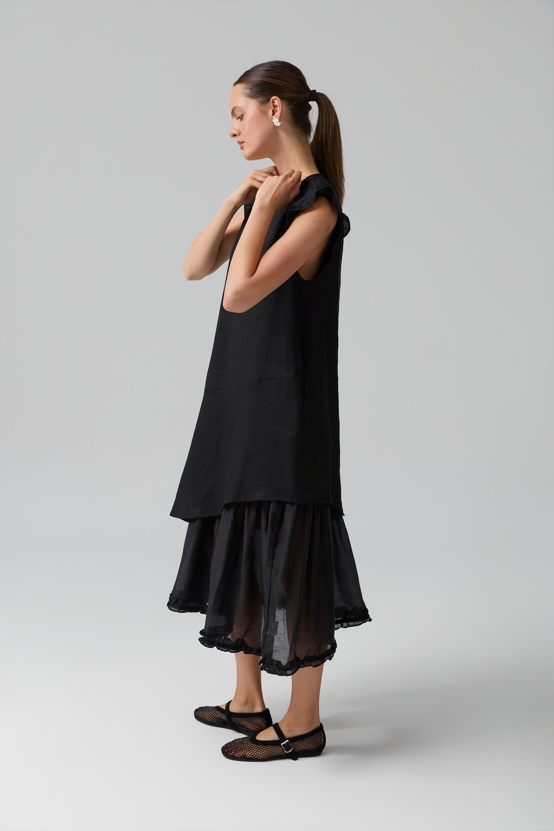 SUKIENKA BOHEME LINEN MAXI