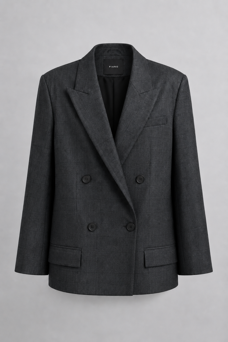 MARYNARKA CHECK TAILORED