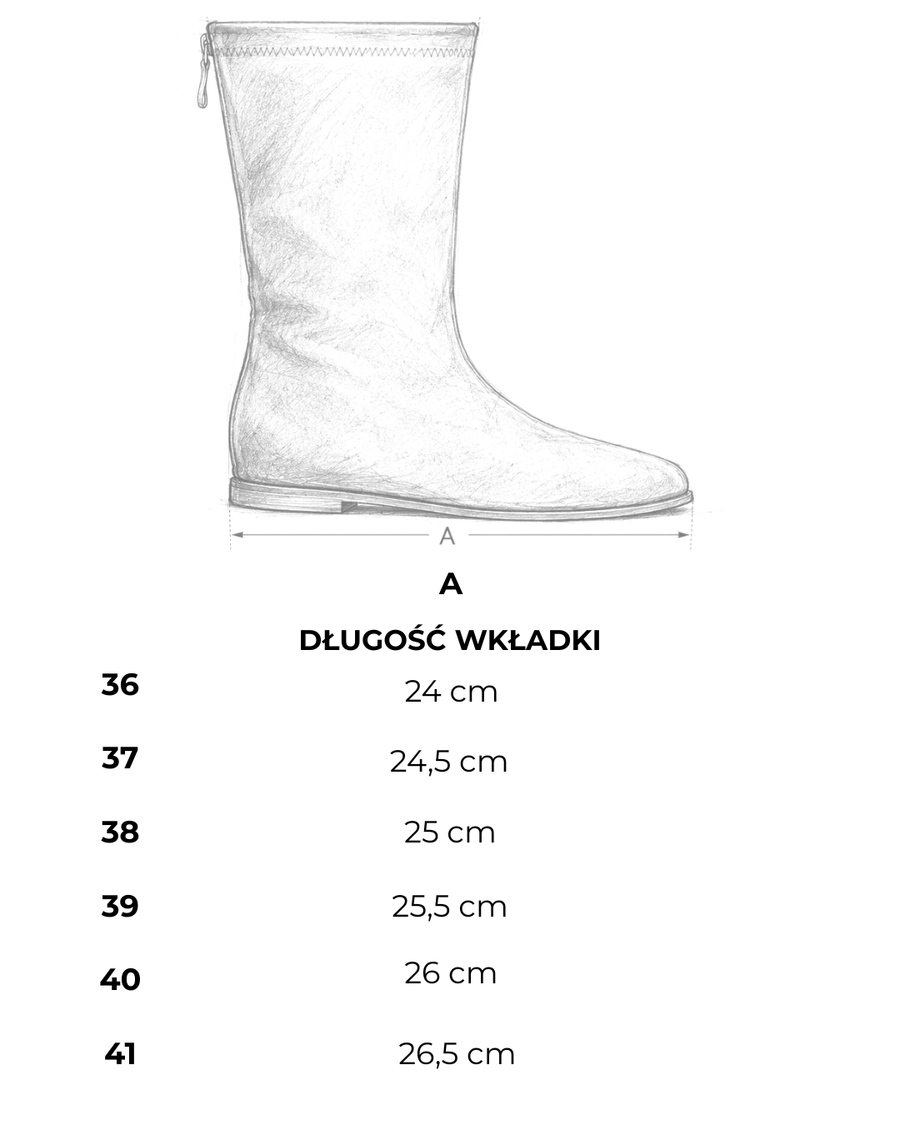 Tabela wymiarów
