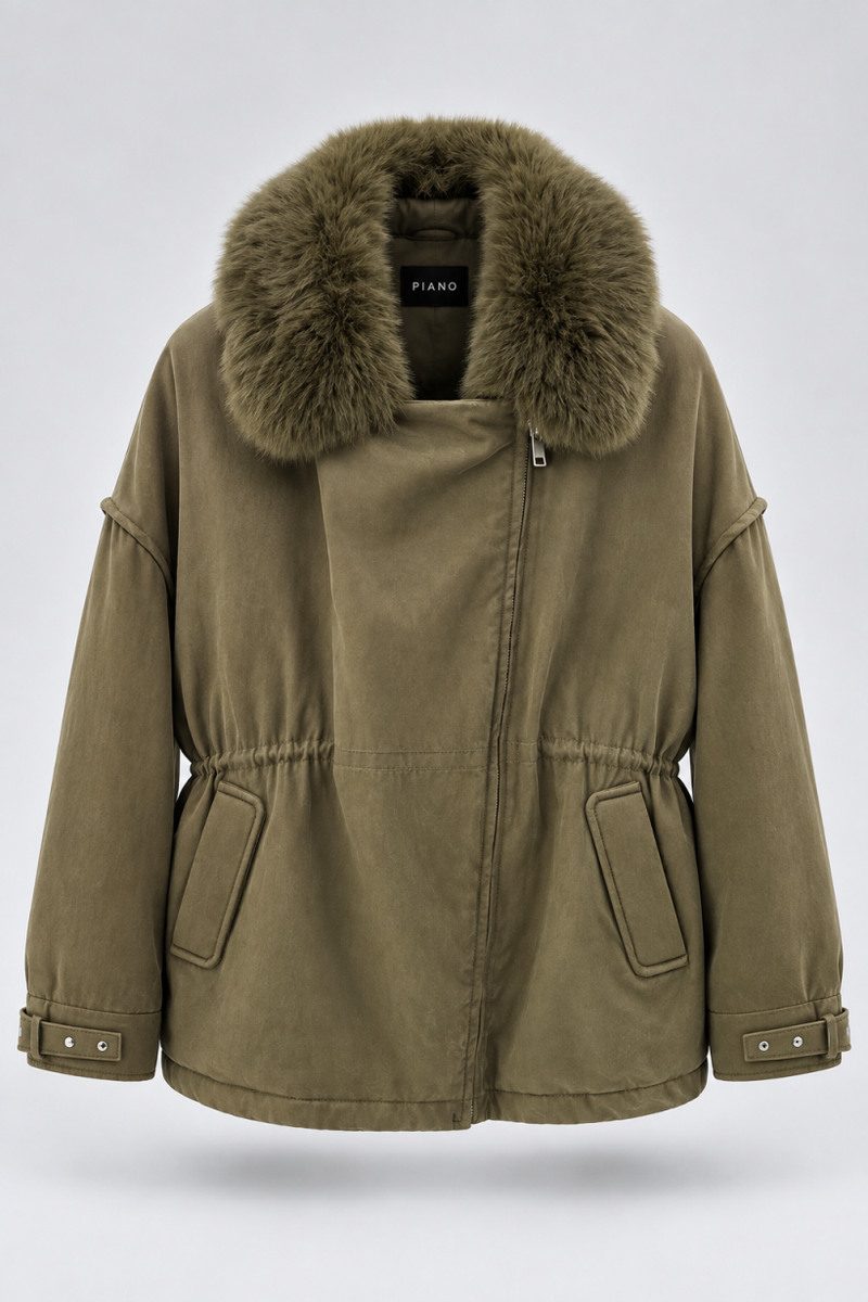 KURTKA FUR VERDE