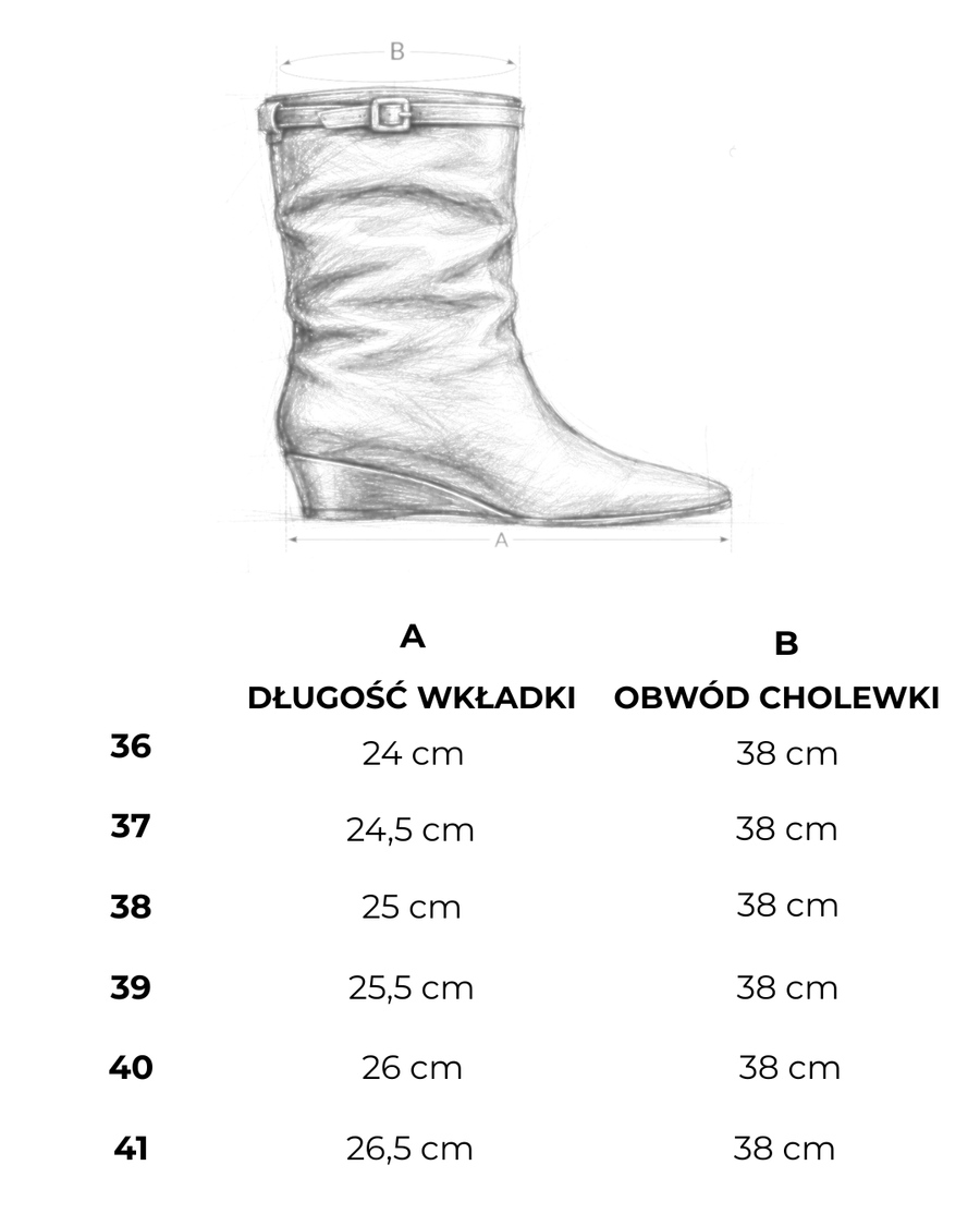 Tabela wymiarów