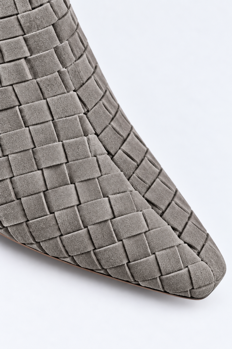 BOTKI SUEDE INTRECCIO