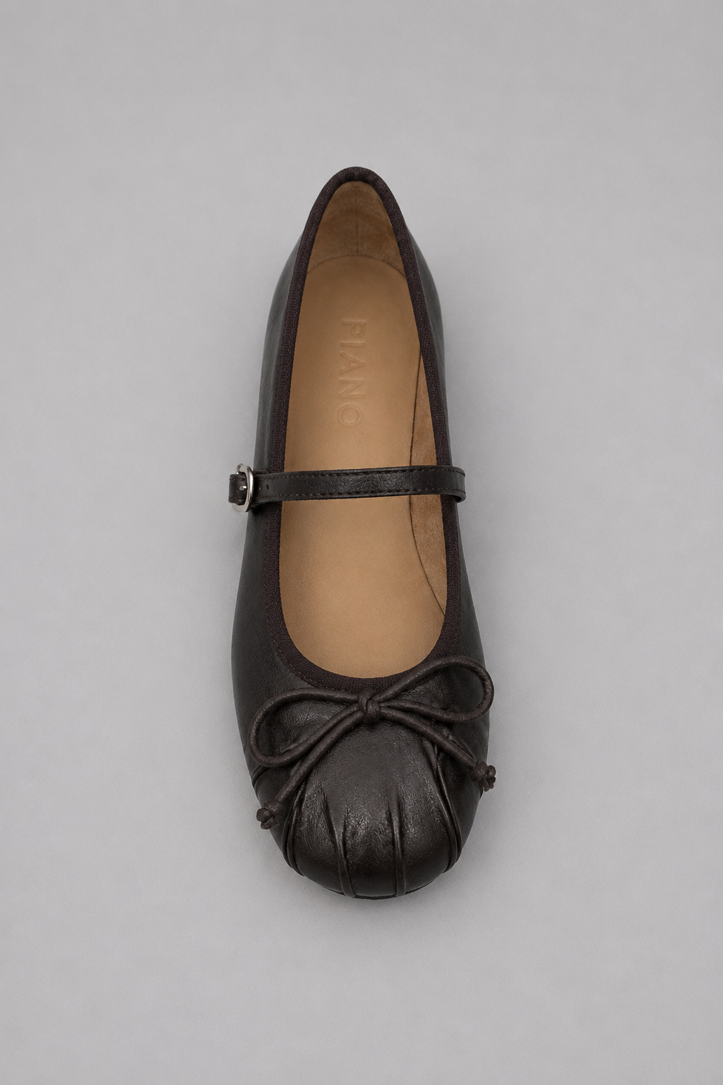 BALERINY URBAN CUIR BROWN