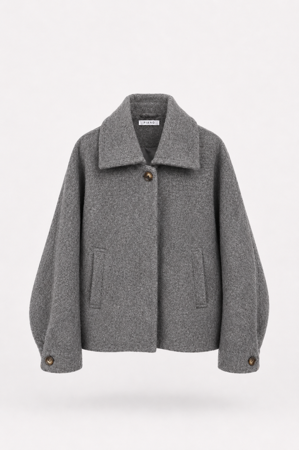 KURTKA NORDEN WOOLBLEND GREY