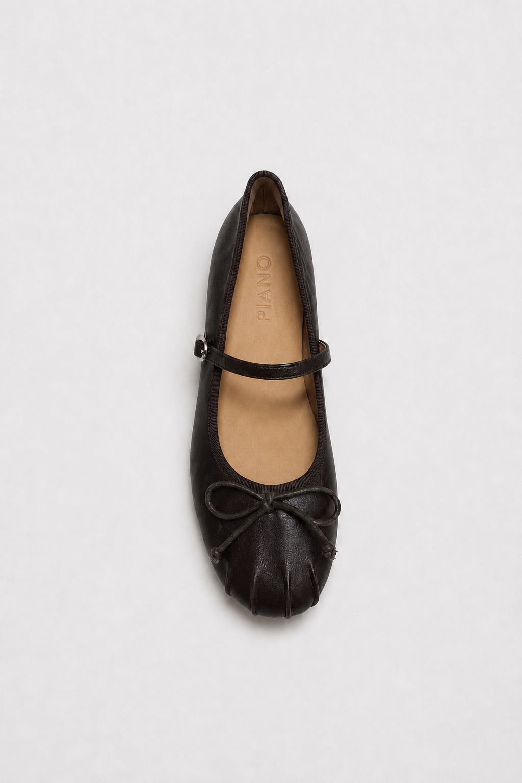 BALERINY URBAN CUIR BROWN