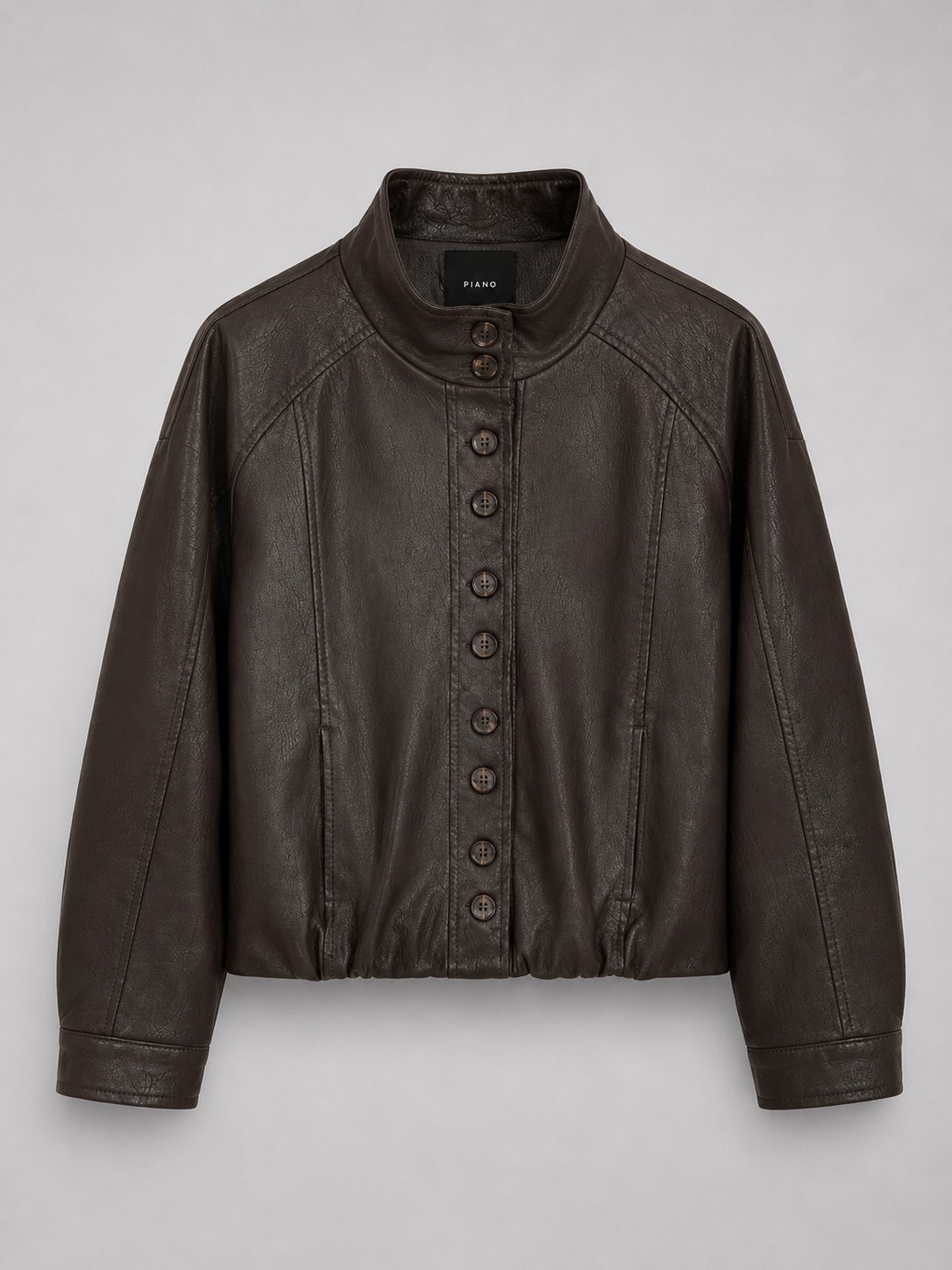 KURTKA FAUX BROWN