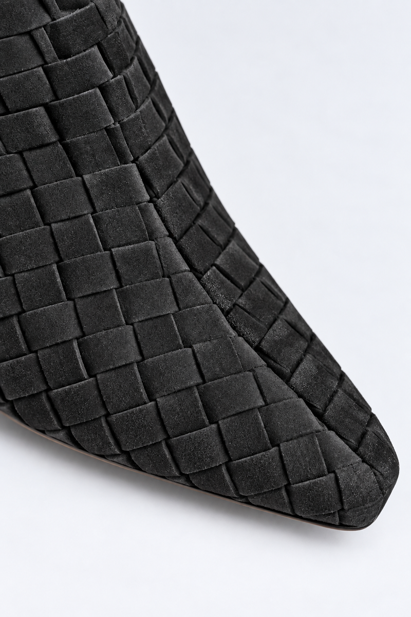 BOTKI SUEDE INTRECCIO