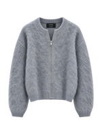 SWETER WOOL CLOUD ZIP