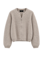 SWETER WOOL CLOUD ZIP