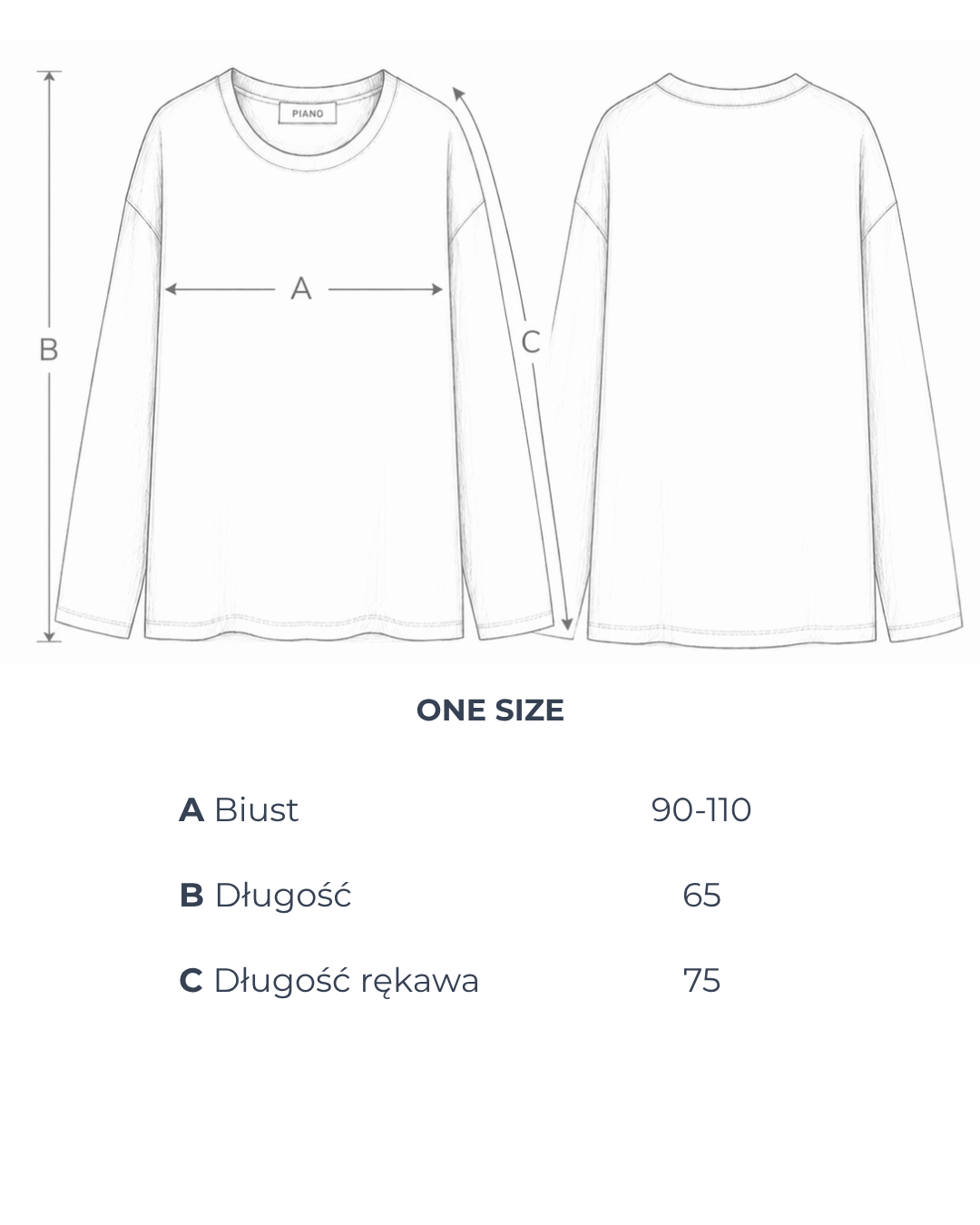 Tabela wymiarów