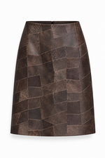 SPÓDNICA LEATHER MOSAIC