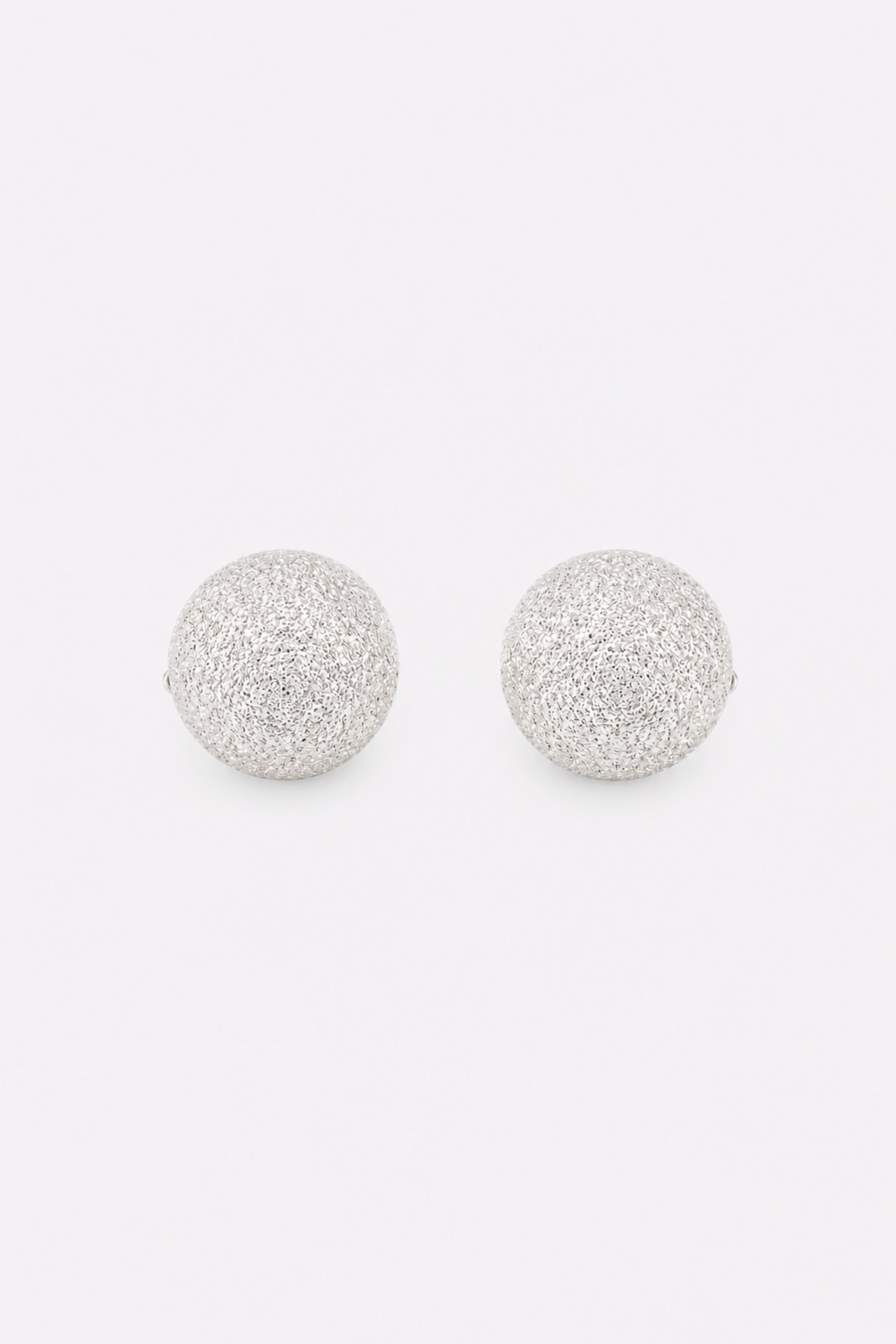 KOLCZYKI PREMIUM SILVER KULKI LUNA