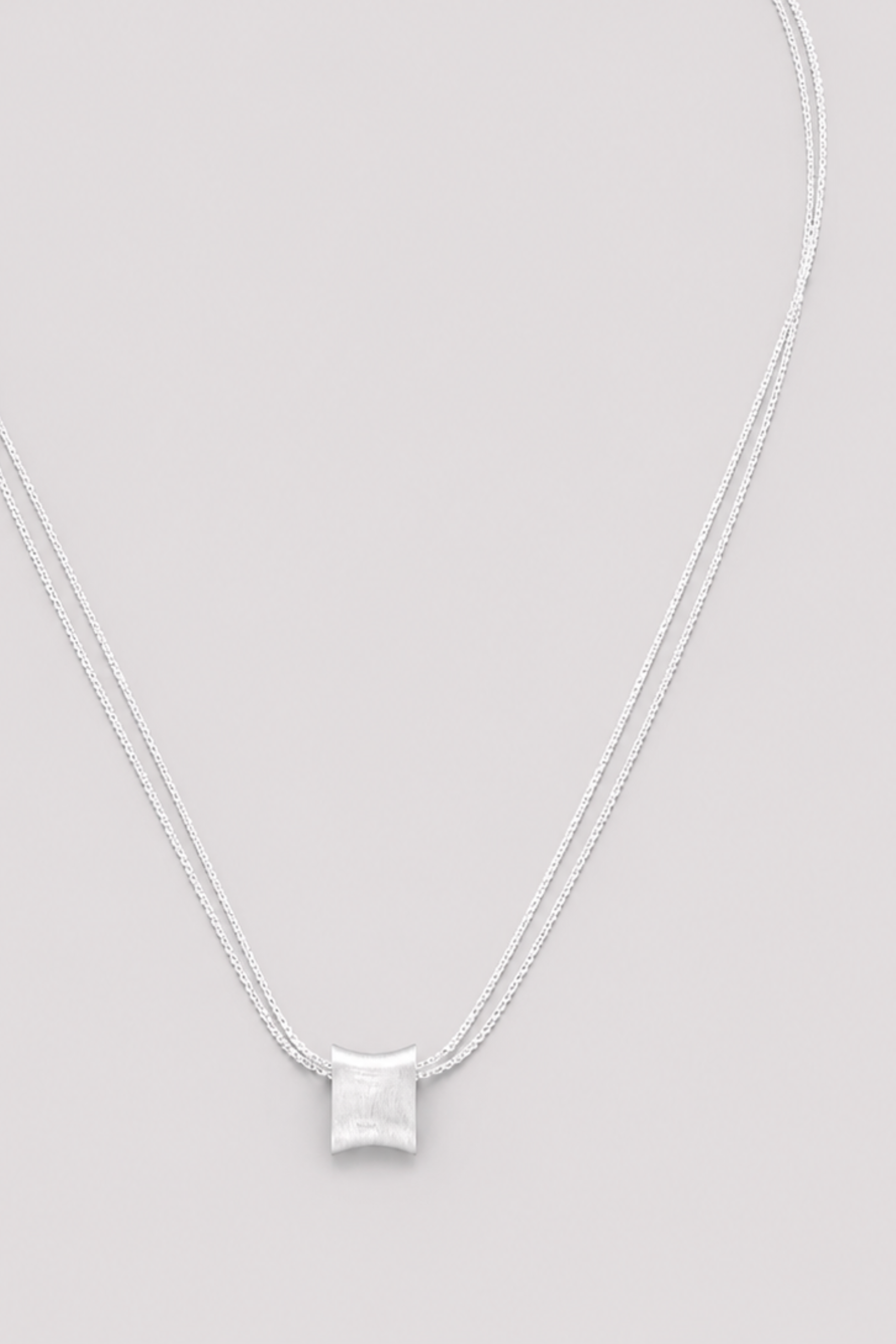 NASZYJNIK PREMIUM SILVER PODWÓJNY