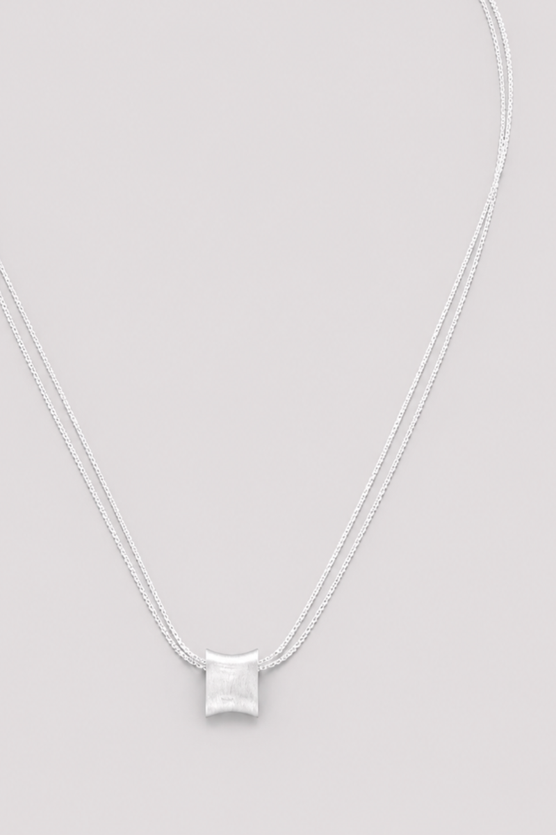 NASZYJNIK PREMIUM SILVER PODWÓJNY
