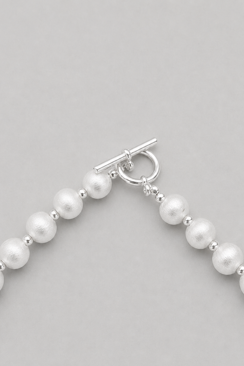 NASZYJNIK PREMIUM SILVER MIDI KULECZKI